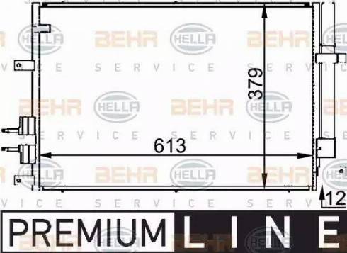 HELLA 8FC 351 318-391 - Lauhdutin, ilmastointilaite inparts.fi