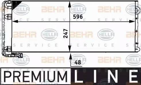 HELLA 8FC 351 317-611 - Lauhdutin, ilmastointilaite inparts.fi