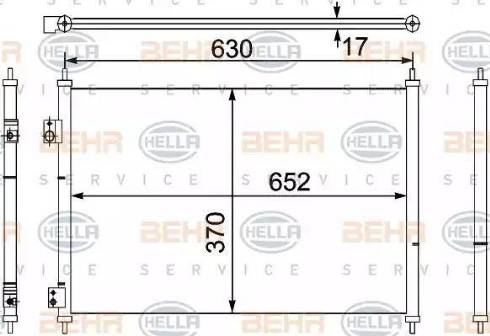 HELLA 8FC 351 330-401 - Lauhdutin, ilmastointilaite inparts.fi