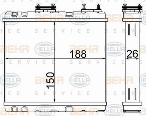 HELLA 8FH 351 511-554 - Lämmityslaitteen kenno inparts.fi