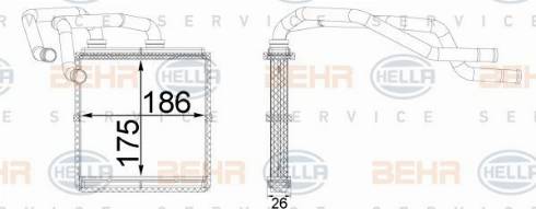 HELLA 8FH 351 511-644 - Lämmityslaitteen kenno inparts.fi