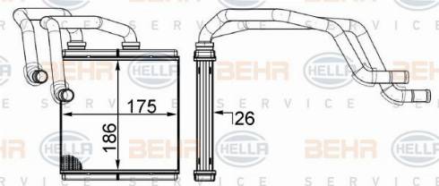 HELLA 8FH 351 511-654 - Lämmityslaitteen kenno inparts.fi