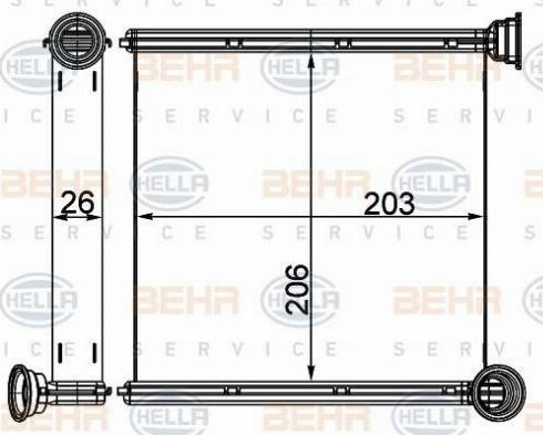 HELLA 8FH 351 511-674 - Lämmityslaitteen kenno inparts.fi