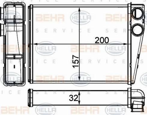 HELLA 8FH 351 511-744 - Lämmityslaitteen kenno inparts.fi