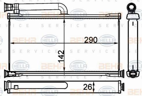 HELLA 8FH 351 511-724 - Lämmityslaitteen kenno inparts.fi