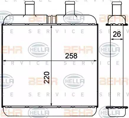 HELLA 8FH 351 000-591 - Lämmityslaitteen kenno inparts.fi