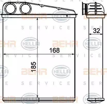 HELLA 8FH 351 000-551 - Lämmityslaitteen kenno inparts.fi