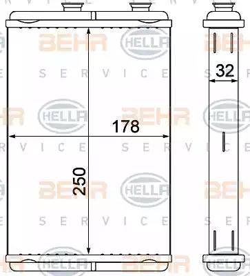 HELLA 8FH 351 000-581 - Lämmityslaitteen kenno inparts.fi