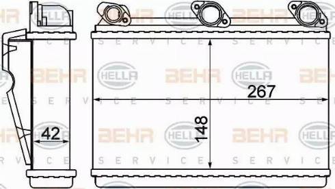 HELLA 8FH 351 000-521 - Lämmityslaitteen kenno inparts.fi