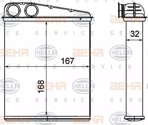 HELLA 8FH 351 000-641 - Lämmityslaitteen kenno inparts.fi