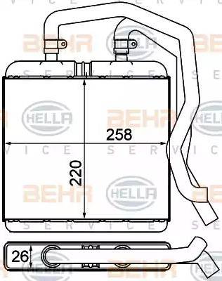 HELLA 8FH 351 000-601 - Lämmityslaitteen kenno inparts.fi