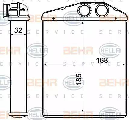 HELLA 8FH 351 000-611 - Lämmityslaitteen kenno inparts.fi