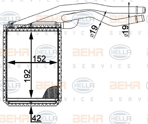 HELLA 8FH 351 001-641 - Lämmityslaitteen kenno inparts.fi