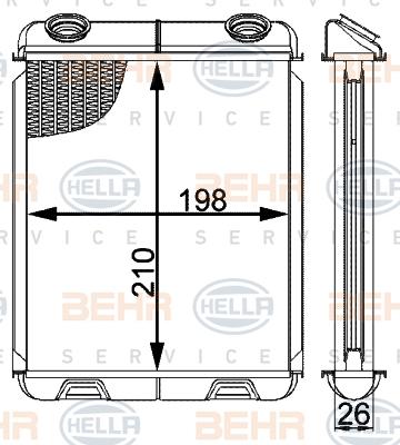 HELLA 8FH 351 001-631 - Lämmityslaitteen kenno inparts.fi