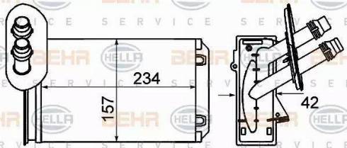 HELLA 8FH 351 001-621 - Lämmityslaitteen kenno inparts.fi