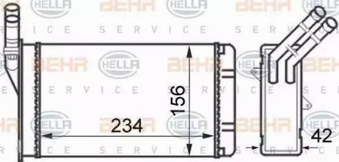 HELLA 8FH 351 024-301 - Lämmityslaitteen kenno inparts.fi