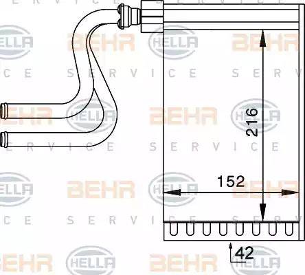 HELLA 8FH 351 024-261 - Lämmityslaitteen kenno inparts.fi