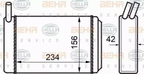 HELLA 8FH 351 024-211 - Lämmityslaitteen kenno inparts.fi