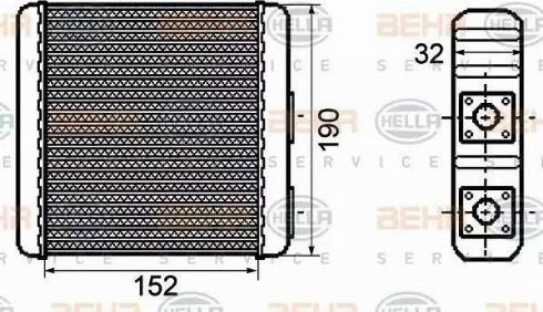 HELLA 8FH 351 308-441 - Lämmityslaitteen kenno inparts.fi