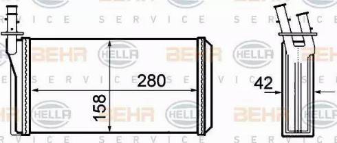 HELLA 8FH 351 308-401 - Lämmityslaitteen kenno inparts.fi