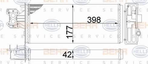 HELLA 8FH 351 308-374 - Lämmityslaitteen kenno inparts.fi