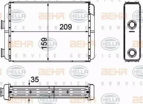 HELLA 8FH 351 308-251 - Lämmityslaitteen kenno inparts.fi