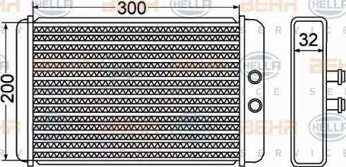 HELLA 8FH 351 308-261 - Lämmityslaitteen kenno inparts.fi