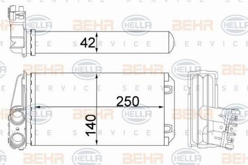 HELLA 8FH 351 315-464 - Lämmityslaitteen kenno inparts.fi