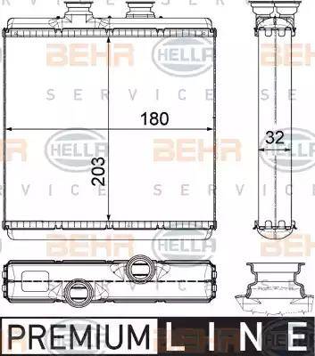 HELLA 8FH 351 315-411 - Lämmityslaitteen kenno inparts.fi