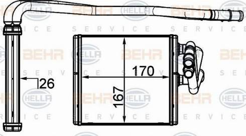 HELLA 8FH 351 315-594 - Lämmityslaitteen kenno inparts.fi