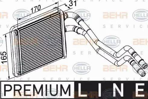 HELLA 8FH 351 315-591 - Lämmityslaitteen kenno inparts.fi