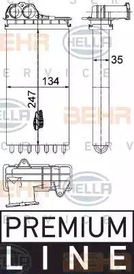 HELLA 8FH 351 315-561 - Lämmityslaitteen kenno inparts.fi