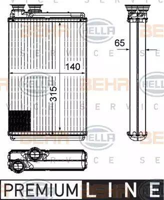 HELLA 8FH 351 315-571 - Lämmityslaitteen kenno inparts.fi