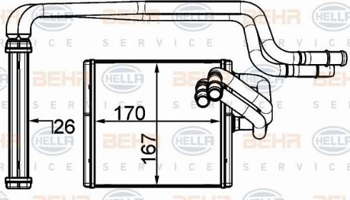 HELLA 8FH 351 315-604 - Lämmityslaitteen kenno inparts.fi