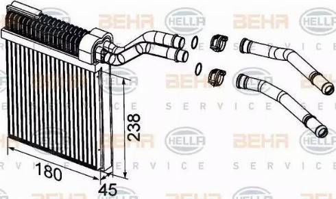 HELLA 8FH 351 315-611 - Lämmityslaitteen kenno inparts.fi