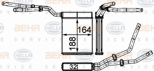 HELLA 8FH 351 315-634 - Lämmityslaitteen kenno inparts.fi