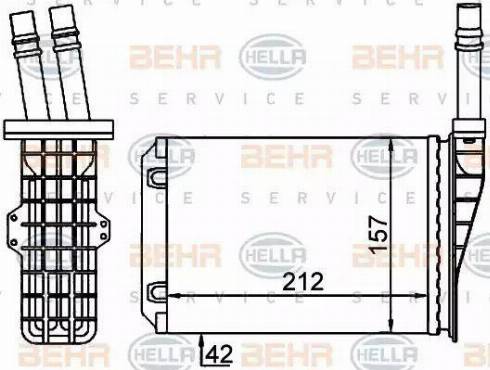 HELLA 8FH 351 316-534 - Lämmityslaitteen kenno inparts.fi