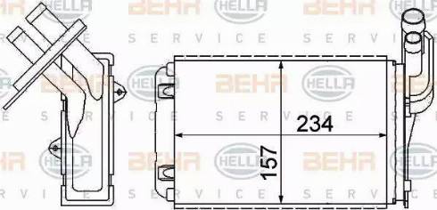 HELLA 8FH 351 311-631 - Lämmityslaitteen kenno inparts.fi