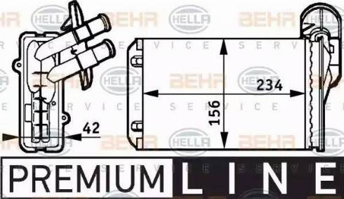 HELLA 8FH 351 311-041 - Lämmityslaitteen kenno inparts.fi