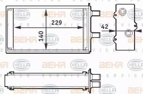 HELLA 8FH 351 311-001 - Lämmityslaitteen kenno inparts.fi