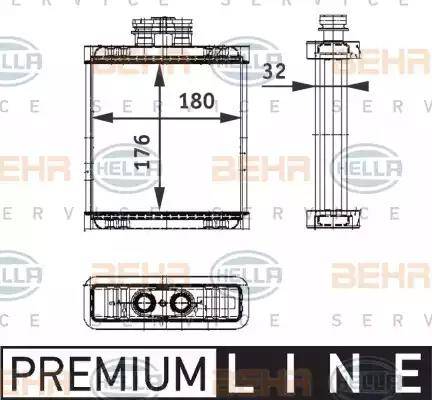 HELLA 8FH 351 311-111 - Lämmityslaitteen kenno inparts.fi