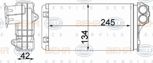 HELLA 8FH 351 311-344 - Lämmityslaitteen kenno inparts.fi