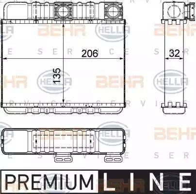 HELLA 8FH 351 311-331 - Lämmityslaitteen kenno inparts.fi