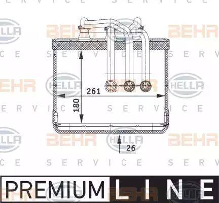 HELLA 8FH 351 311-211 - Lämmityslaitteen kenno inparts.fi