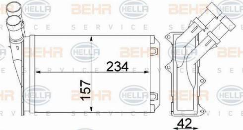 HELLA 8FH 351 311-284 - Lämmityslaitteen kenno inparts.fi