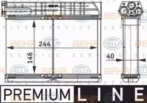 HELLA 8FH 351 311-791 - Lämmityslaitteen kenno inparts.fi