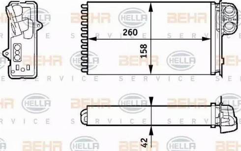 HELLA 8FH 351 313-421 - Lämmityslaitteen kenno inparts.fi