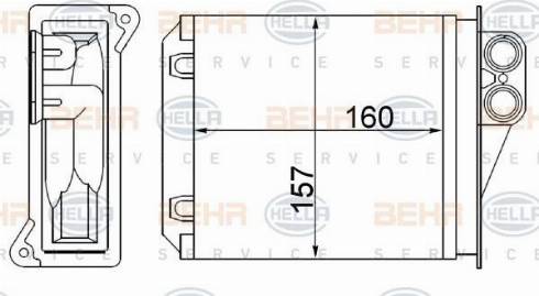 HELLA 8FH 351 313-594 - Lämmityslaitteen kenno inparts.fi