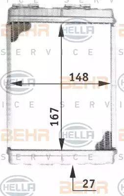 HELLA 8FH 351 313-081 - Lämmityslaitteen kenno inparts.fi