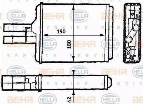 HELLA 8FH 351 313-144 - Lämmityslaitteen kenno inparts.fi